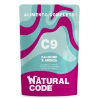 Natural Code C9 Buste Salmone/Aringa per Gatto 12 x 70 g