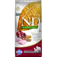 Farmina N&D Ancestral Light Pollo e Melograno Medium/Maxi 12 kg