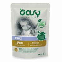 Oasy Cat Bocconi Maiale Buste 12 x 85g