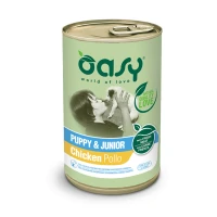 Oasy Cibo Umido per Cuccioli Pollo Puppy & Junior 400 g