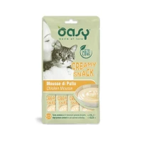 Oasy Creamy snack liquido gatto 4x15 g - 4 gusti