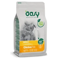 Oasy Lifestage Adult Hairball Pollo 1,5 kg