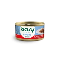 Oasy Wet Cat CAPRICE - Dadini con MANZO Lattina 85 gr 