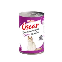 Oscar Bocconcini umido economico gatti adulti - lattina 400 gr - 5 gusti