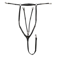 Pettorale in cuoio con martingala removibile Equestro