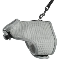 Pettorina Morbida con Guinzaglio Trixie, 24-42cm, Grigio