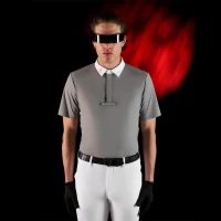 Polo concorso uomo Equestro Ridertechnology - manica corta