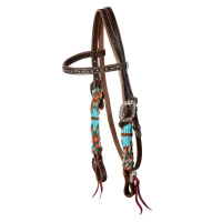Pool's Testiera Rope Waves Western - Unica Cuoio Naturale