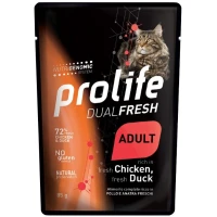 Prolife Cat UM DUAL BUSTE Pollo/Anatra 12 x 85 g