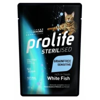 Prolife Cat Um Sterilized Buste Pesce Bianco 12 x 85g