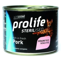 Prolife Cat Um Sterilized Maiale 200g