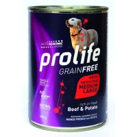 Prolife Dog UM Grain Free Medium/Large Manzo 400g