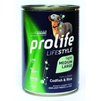 Prolife Dog Um Life Medium/Large Light Merluzzo 400g