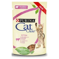 Purina Cat Chow Buste Kitten Agnello e Zucchine 26 x 85 g