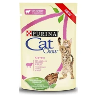 Purina Cat Chow Buste Kitten Agnello e Zucchine 26 x 85 g