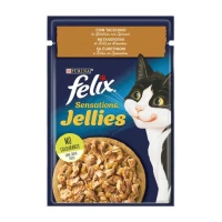 Purina Felix Sensation Tacchino e Spinaci in Gelatina 26 x 85 g