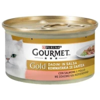 Purina Gourmet Gold Dadini in Salsa Salmone/Pollo 85 g