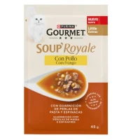 Purina Gourmet Soup Royale Pollo per Gatti 30 x 45 g