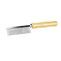 Record Pettine con manico in legno a denti larghi 18x3 cm per cani