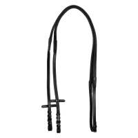 Redini in cuoio e gomma Black Fitting - Equestro