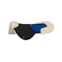Salvagarrese Burioni in lana Merinos e cotone con Grip Sympa - Blu Royal
