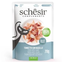 Schesir Buste Tonnetto/Nasello per Gatto 12 x 70 g