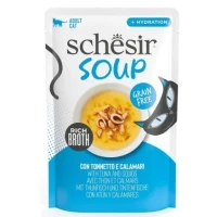 Schesir Cat Soup Tonno e Calamari 12 x 40 g