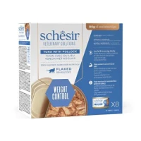 Schesir Vet Line Weight Control Filetti di Pesce 8 x 80 g