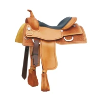 Sella western Pool's Genuine 777 Working Cow - cuoio naturale
