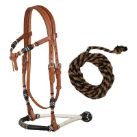 Set Bosal bicolore con redini in crine Pool's