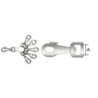 Set Moschettoni 3 Cromati - Per Cane