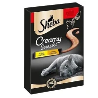 Sheba Creamy Snacks Pollo e Formaggio per Gatti 9 x 12 g