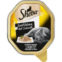 Sheba Creazioni Vaschette Pollo e Asparagi in Salsa 22 x 85 g