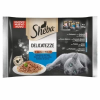 Sheba Delicatezze in Salsa Pesce - Buste per gatti 4 x 85 g