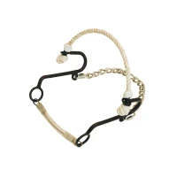 Short Hackamore in ferro brunito con nasello in rawhide - Pool's