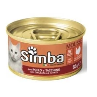Simba Cat Pollo e Tacchino 85 g - Umido per Gatti