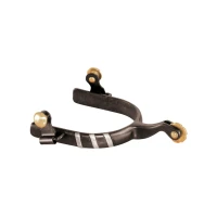 Speroni Western Lakota in ferro nero con inserti inox