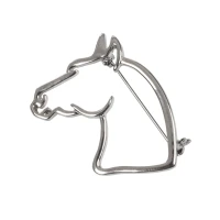 Spilla Testa di Cavallo Umbria Equitazione - Argento
