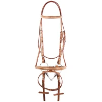 Testiera inglese Deco in cuoio - Equestro