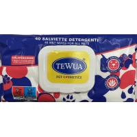 TEWUA Salviettine Clorexidina 40 Pz - Igiene per Cani