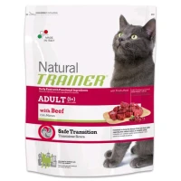 Trainer NATURAL ADULT CON MANZO - Secco gatto adulto Kg. 1,5