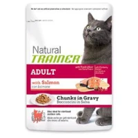 Trainer NATURAL ADULT SALMONE - Umido gatto adulto 12 bustine da Gr. 85