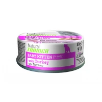 Trainer NATURAL BABY KITTEN WITH TURKEY - Umido Gattino 24 lattine da Gr. 80