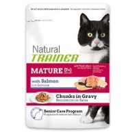 Trainer NATURAL MATURE CON SALMONE - Umido gatto anziano 12 bustine Gr. 85