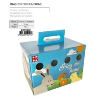Ferribiella Trasportino in cartone per uccelli 15 cm