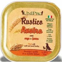 Unipro Rustico Anatra/Orzo/Farro per Cani 32 x 100 g