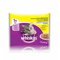 Whiskas Adult 1+ Carni Bianche in Gelatina 4 x 100 g