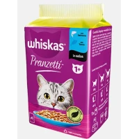 Whiskas Pranzetti Pesce 1+ Salmone/Tonno 6 x 50 g