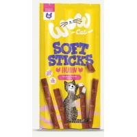 WOW Cat Soft Sticks Pollo 6 x 5g - Snack per Gatti