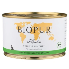 Biopur cibo umido per cani con pollame, farro e zucchine 200 g